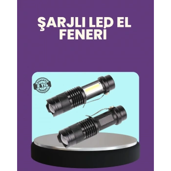 Suya Dayanıklı 4 Modlu Mini Led El Feneri