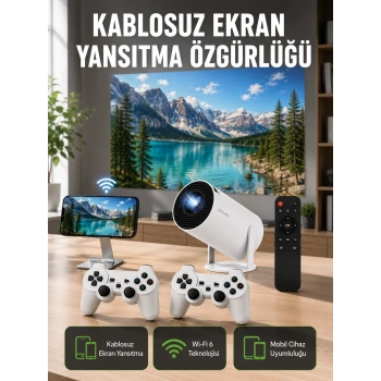Taşınabilir Çok Fonksiyonlu Projeksiyon – Oyun, Sunum, Netflix Ve Eğitim İçin Yeni Nesil