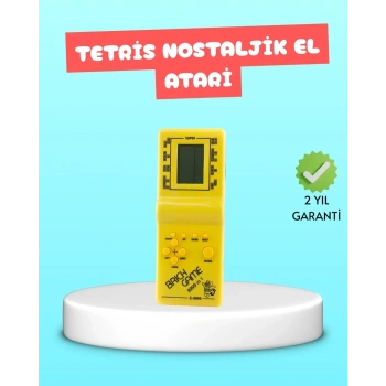 Taşınabilir El Aterisi Gameboy – Klasik Tetris Oyunu, Pil İle Çalışan Mini El Konsolu