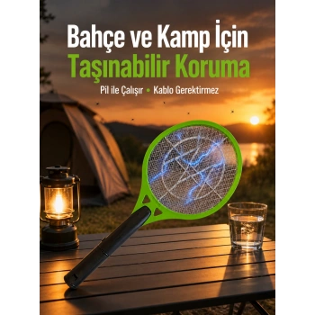 Taşınabilir Elektronik Sinek Kovucu | Balkon, Bahçe Ve Kamp İçin İdeal Yeni Nesil