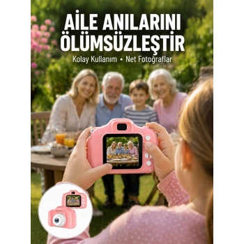 Taşınabilir Hd Dijital Kamera Video Kayıt Fotoğraf Çekim Usb Bağlantılı Şarjlı Yeni Nesil