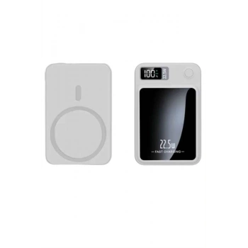 Taşınabilir Şarj Magsafe Powerbank 10.000 Mah Hızlı Şarj Led Göstergeli Kablosuz