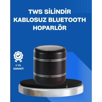 Taşınabilir Silindir Tasarım Bluetooth 5.0 Hoparlör Yüksek Bas Performanslı