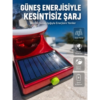 Taşınabilir Solar Led Parti Lambası Usb Şarjlı Renkli Dekoratif Aydınlatma