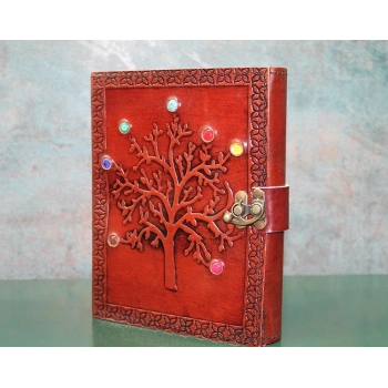 Taşlı Deri Defter Ksk3147