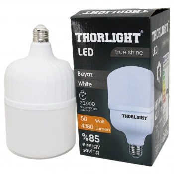 THORLIGHT 50W E27 TORCH T-SHAPE BEYAZ LED AMPUL T-50B (5263)