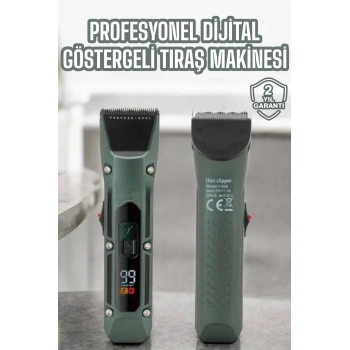 Tıraş Makinesi Dijital Göstergeli Turbo Motor Paslanmaz Çelik