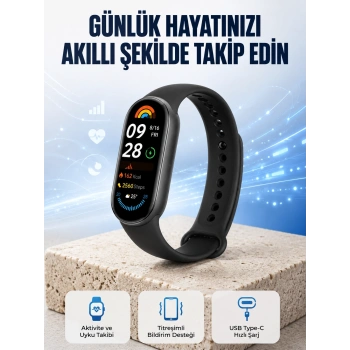 Tpu Ve Silikon Kordonlu Akıllı Bileklik – 20 Gün Bekleme Süresi Yeni Nesil