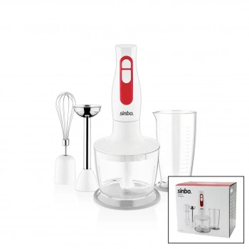 TURBO EL BLENDER SETİ DOĞRAYICI- MİKSER- BLENDER 2 KADEME HIZ 600ML HAZNE - 700ML ÖLÇÜ KABI SHB-3100S (5263)