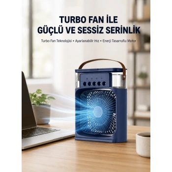 Turbo Fan Teknolojili Sessiz Ve Güçlü Soğutma Masası Vantilatör