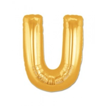 U Harf Folyo Balon Altın Renk  40 inç (5263)