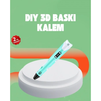 Üç Boyutlu 3d Yazıcı Kalem Abs Ve Pla Uyumlu