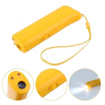 Ultrasonik Köpeksavar Cihaz – 150 Desibel, Ses Dalgasıyla Zararsız Koruma, Led Işıklı, Etkili