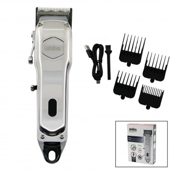 USB ŞARJLI - DİJİTAL GÖSTERGE  SAÇ - SAKAL KESME TRAŞ MAKİNESİ  ÇELİK GÖVDE - KOLLU TARAK AYARI SHC-1905 (5263)