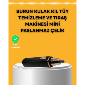 Usb Şarjlı Sessiz Burun Ve Kulak Kılı Temizleme Cihazı