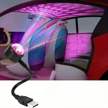 USB Sese Duyarlı 8 Farklı Mod Işıklı LED Atmosfer Işığı – Ambiyans Aydınlatması (5263)