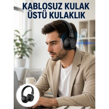 Uzun Süreli Rahat Kullanım İçin Kablosuz Bluetooth Kulaklık Yeni Nesil