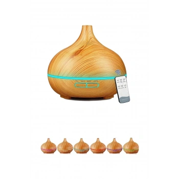 Vothoon Hava Nemlendirici 7 Led Işıklı Aromatik Oda Kokusu 550 Ml Kahve Aroma Difüzörü Buhar Makinası