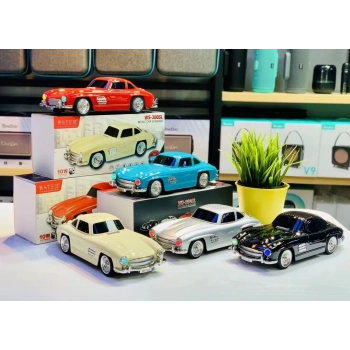 WS-300SL Klasik Benz Model 10W Bluetooth Hoparlör Fm Radyo USB (5263)
