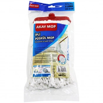 X LARGE ÖRGÜLÜ İPLİ  PÜSKÜL PAMUK MOP (5263)