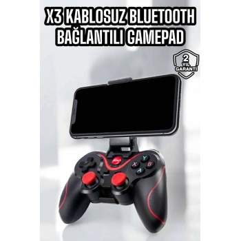 X3 Gamepad Oyun Kolu Bluetooth Bağlantılı Gamestick Android Uyumlu