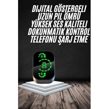 Yeni Nesil Bluetooth Kulaklık Çağrı Cevaplayabilen Dijital Göstergeli Powerbankli