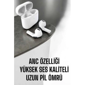 Yeni Nesil Pro Bluetooth Kulaklık Uzun Pil Ömrü Beyaz