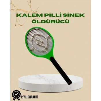 Yüksek Gerilimli Elektronik Sinek Öldürücü – Pil İle Çalışan, Güvenlik Izgaralı