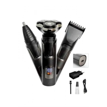 Yüksek Performanslı 3 Başlıklı Profesyonel Şarjlı Islak Ve Kuru Kullanıma Uygun