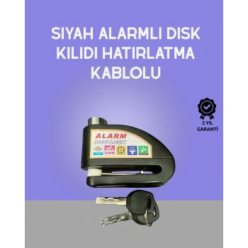 Yüksek Sesli 110db Çelik Disk Kilidi Su Geçirmez