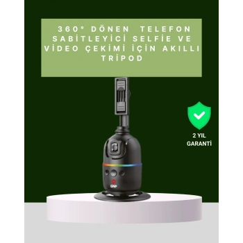 Yüz Takipli 360° Akıllı Gimbal Telefon Ve Aksiyon Kamera Uyumlu