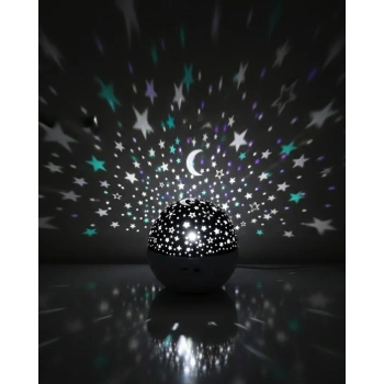 Zaman Ayarlı Fişli Yıldız Projektör Ortam Lambası