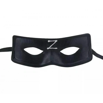 Zorro Maskesi Arkadan Lastikli Z Baskılı (5263)