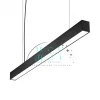 80 cm 26 Watt Sarkıt Lineer Siyah Kasa 4000K Naturel Beyaz Işık Samsung Led Aydınlatma IP20