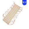 12 Volt 1.5 Watt 3 Lensli 3000 K Günışığı 2835 SMD Led Modül IP65 10 Adet Modül