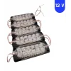 12 Volt 2.4 Watt 12 SMD Ledli Animasyonlu Kırmızı - Beyaz Çakar Modül 5 Adet