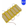 12 Volt 2.4 Watt 12 SMD Ledli Animasyonlu Sarı - Amber Çakar Modül 5 Adet