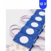 12 Volt 2.4 Watt Kare Mavi Cob Led Modül IP65 10 Adet Modül