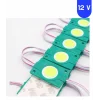 12 Volt 2.4 Watt Kare Yeşil Cob Led Modül IP65 10 Adet Modül