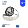 12 Volt 2835 Samsung 3000K Günışığı Şerit Led 5 Metre IP20