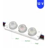 12 Volt 3 Watt 3 Lensli Rgb 3030 SMD Led Modül IP65 10 Adet Modül