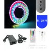 12 Volt 6x12 mm 120 Ledli Animasyonlu Pixel Neon 5 Metre SP611E Bluetoothlu IR Sese Duyarlı Kumanda IP65 Set