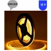 12 Volt 8 mm 320 Ledli Esnek Cob Şerit Sarı Amber İç Mekan 5 Metre