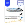 12 Volt RGBW 4 Renk RGB ve Beyaz Renk 5050 SMD İç Mekan 60 Led 5 Metre Şerit Led