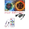 12V 10 Metre Silikonlu Amimasyonlu 5050 SMD Pixel Şerit Led Sese Duyarlı RF Kumandalı 5A Adaptörlü IP65 Set
