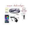 12V 10 Metre Silikonsuz RGB Şerit Led Bluetoothlu Led Kontrol 5A Adaptörlü IP20 Set Hediyeli**