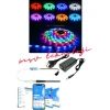 12V 5 Metre Silikonlu Amimasyonlu 5050 SMD Pixel Şerit Led Bluetooth Kumandalı 5A Adaptörlü IP65 Set