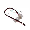 12V 6x12 mm Neon Led İğneli Tek Yönlü Güç Bağlama Konnektörü Enerji Besleme Kablosu 3 Adet