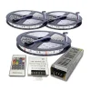 12V 20 Metre Silikonsuz RGB Şerit Led 36A RF Kumanda 20 A Trafolu IP20 Set