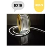 220 Volt 10 Metre Set 8x16 Neon Led 6500K Beyaz Işık 120 Ledli IP65